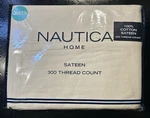 Nautica Home Satten 4 Piece Sheet Set Queen 1 Flat Fitted & 2 Pw. Fixed Price $50.00.