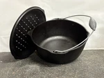 Lodge Dutch Oven 7 Qt Cast Iron Black Lid Spiral Bail Handle Pre-seasoned Camp. Fixed Price $74.99.