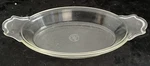 Old Pyrex Oval Au Gratin Dish #331 PRE-1919 Clear Glass Cg ($ Sign) Tab Handles. Fixed Price $8.95.