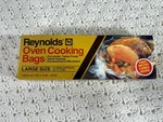 Vintage Reynolds Oven Cooking Bags Large Box Of 5 14" 20" New Stock. Fixed Price $7.49.