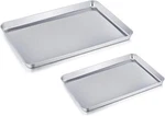 Baking Sheet Cookie Set Of 2, Pure Stainless Steel Pan Tray. Fixed Price $30.30.