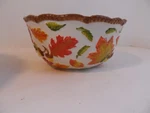 Temp-tations PPP-HLD-860427 Old World 1.5 Qt. Fall Harvest Leaves Serving Bowl. Fixed Price $39.99.