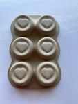 Vintage Hartstone Pottery Stoneware 6 Muffin Pan. Fixed Price $5.99.