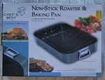 Chef's Best Non-stick Roaster & Baking Pan SIZE:41.9X30.5X6.35CM. Fixed Price $20.00.