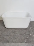 Glasbake White Milk Glass Bread/meatloaf Baking Dish J-805-7, 1.5 Qt. Usa. Fixed Price $12.95.
