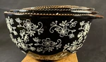 Temptations By Tara New Set Of 5 Nesting Bowls Floral Lace Black/brown/beige. Fixed Price $89.99.
