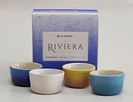 Creuset Riviera Collection Stoneware Mini Ramekins Of 4. Fixed Price $54.00.