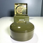 Gourmet Du Village, Cheese Fromage Green Ceramic Brie Baker Dish With Lid. Fixed Price $17.50.