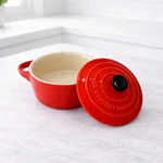 Le Creuset Small 8OZ (10CM) Mini Round Cocotte With Lid Carmin Red- New. Fixed Price $24.99.