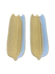Creuset Sweet Corn Dish Of 2 Vegetable Series Stoneware. Fixed Price $29.99.