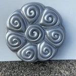 Nordic Ware Cinnamon Bun Pull-a-part Pan Retired Silver Gray Williams Sonoma Euc. Fixed Price $74.99.