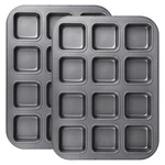 Tiawudi 2 Pack Brownie Pan, Non-stick Bakeware For Bread And Loaf, Mini, Gray. Fixed Price $28.31.