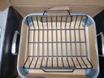 Zwilling Gourmet (j.a. Henckels) Rare Ceraforce 16"X13.75X3 Roaster Pan & Rack. Fixed Price $95.00.