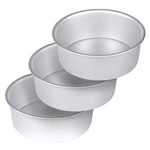 Homemall 8 X Inch Aluminum Round Cake Pan, 3-PIECE Set Baking Pans, Ro.... Fixed Price $30.46.