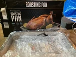 Ovente Roasting Pan X 9.3 Inch Stainless Steel Silver CWR23131S. Fixed Price $8.99.