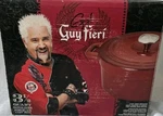 Guy Fieri 3.5 Qt Red Porcelain Enameled Cast Iron Dutch Oven Nib Safe.... Fixed Price $49.00.