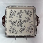 New Temptations By Tara Baking-serving Tray Floral Lace HANDLES8"WX8"LX1"H*READ*. Fixed Price $30.99.