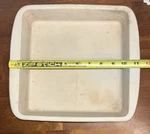 The Pampered Chef Traditions Family Heritage 9X9X2 Stoneware Baker Vanilla. Fixed Price $30.00.