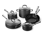 Calphalon 10-PIECE Non-stick Kitchen Cookware Set Black Pots & Pans. Fixed Price $289.99.