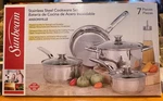 Sunbeam Stainless Steel Ansonville Cookware Set 7 Pieces New. Fixed Price $54.99.