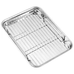 Baking Sheet With Wire Rack, Cookie Pan Toaster Oven Tray C.... Fixed Price $17.91.