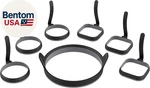 Egg & Ring Kit (7 Piece Set) Non Stick Silicone Omelette Cooker. Fixed Price $45.86.