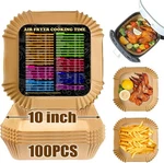 Air Fryer Disposable Paper Liner Square, 10 Inch Large. Fixed Price $19.94.