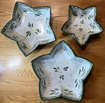Temp-tations By Tara Old World Nesting Baking Dishes/bowls Set Of 3 Star Shaped. Fixed Price $37.95.