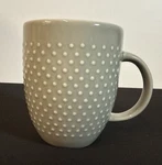 Threshold Porcelain Beaded Gray Grey 14OZ Coffee Tea Cup Mug Great Condition. Fixed Price $15.50.