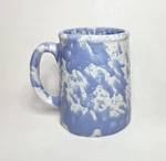 Bennington Potters Tankard Mug Morning Glory Blue S1 Stoneware 4.25" Tall. Fixed Price $19.95.