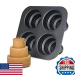 Chicago Metallic Mini Multi-tier Round Cake Pan Makes 4 Individual 3-TIER. Fixed Price $51.18.