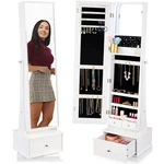 Best Choice Products 360 Swivel Mirrored Jewelry Cabinet Armoire Led Lights. Fixed Price $129.99.