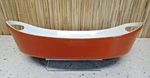 Vintage Copco Michael Lax Design-cast Iron Enamel Oval Au Gratin Paella Pan. Fixed Price $45.00.