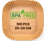 100-PACK Food-grade Bpa-free Air Fryer Paper Squares: Ideal For Healthy Cooking. Fixed Price $14.99.