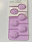 Celebrate Silicone Treat Candy Mold 6 Cavities Easter Egg Lollypops Bakeware. Fixed Price $9.50.