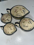 Temp-rations Temptations Old World Figural Chicken Measuring Cups SET/4 Nesting. Fixed Price $22.00.