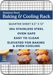 Stainless Steel 8.5 X 12-INCH Cooling And Baking Rack Oven-safe Dishwasher-s. Fixed Price $35.99.