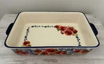 New Pioneer Woman Heritage Floral 4.2 Quart Ceramic Baker 9'' X 13''. Fixed Price $43.00.
