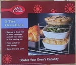 Betty Crocker Tier Oven Rack Folds Flat Chrome Plated Steel 13.5 11X10.5 New. Fixed Price $13.27.