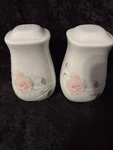 Sango Sculpture Rose Salt & Pepper Shakers Japan *good Condition*. Fixed Price $34.95.