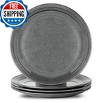 Hasense 10" Ceramic Dinner Plates, Modern Round Serving Dish - 4 Pack. Fixed Price $58.16.