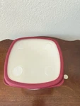 Ikea Dish Container White With Red Lid Used. Fixed Price $8.00.