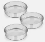 E-far 8 Inch Cake Set Of 3, Stainless Steel Round Layer Baking. Fixed Price $28.50.