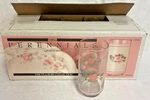 Set Of 10 Libbey Rose Floral 16 Oz Cups Original Box. Fixed Price $39.99.