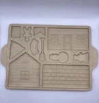 Vtg 1994 Sassafras Superstone Gingerbread House Baking Mold, Usa. Fixed Price $25.00.