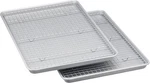 Ceramic Nonstick Baking Sheets & Cooling Rack Set, Dishwasher Safe, Oven. Fixed Price $47.03.