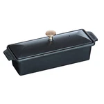 Staub Cast Iron 1.5-QT Large Rectangular Terrine Matte Black. Fixed Price $249.95.