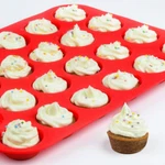 Silicone Nonstick Mini Muffin & Cupcake Pan Bpa Free Kitchen Baking Tray 24 Cups. Fixed Price $14.86.