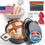 Advanced Cast Iron Dutch Oven For Baking, With Banneton Bread Proofing Basket &. Fixed Price $78.24.