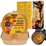Katbite 150PCS 7.9" Air Fryer Paper Liners Non-stick Oil-proof Unbleached Parchm. Fixed Price $22.79.